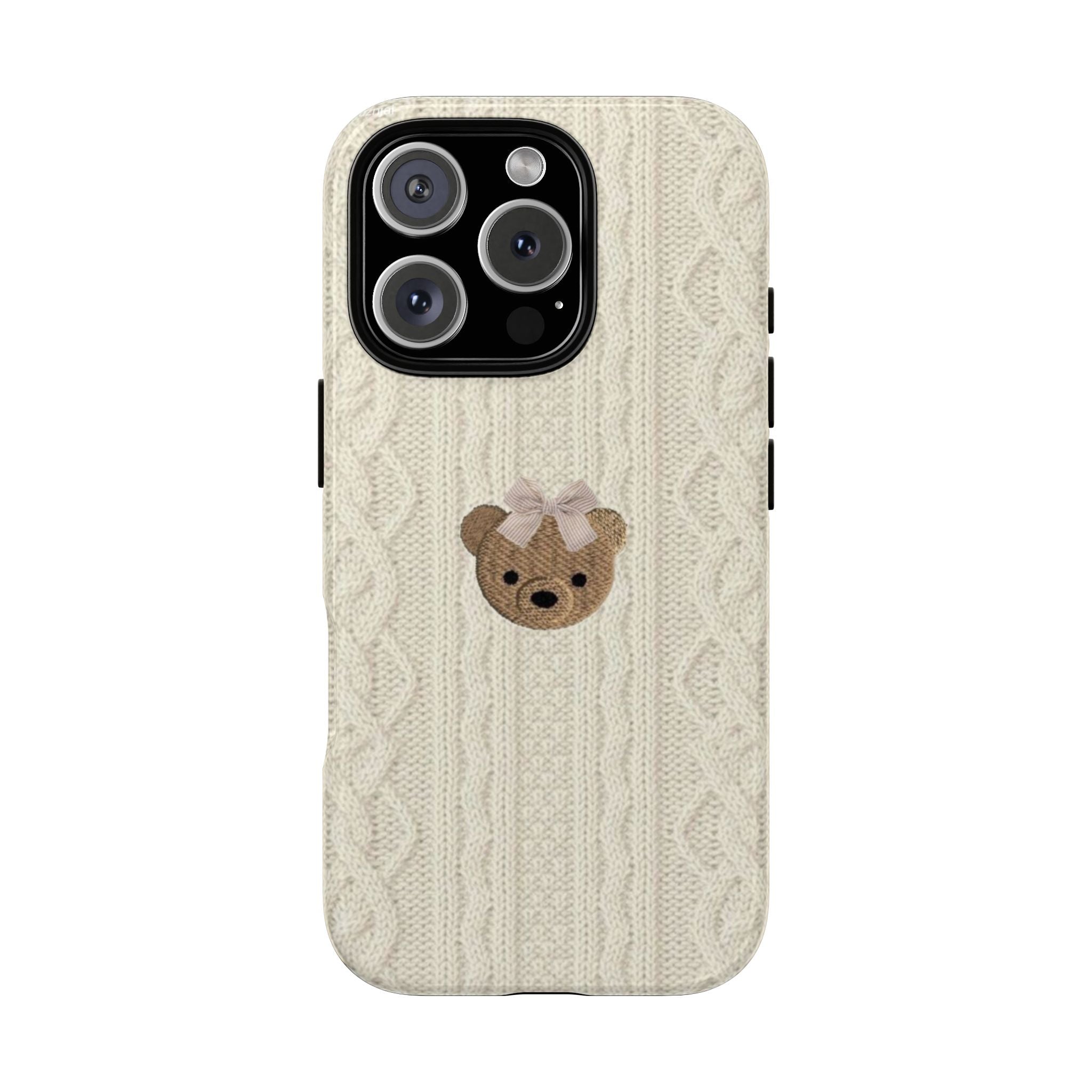 Knitted Teddy Bear Case