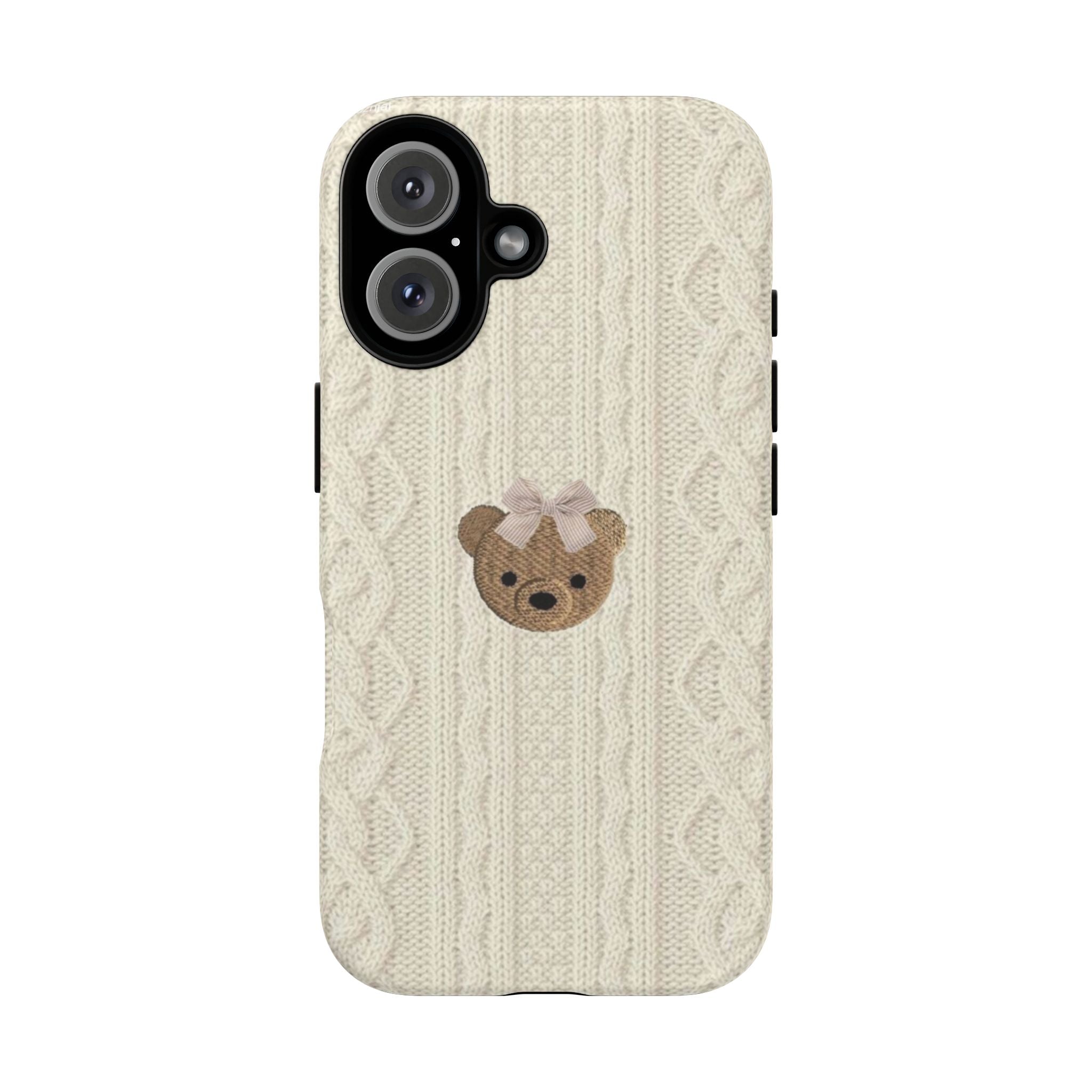 Knitted Teddy Bear Case