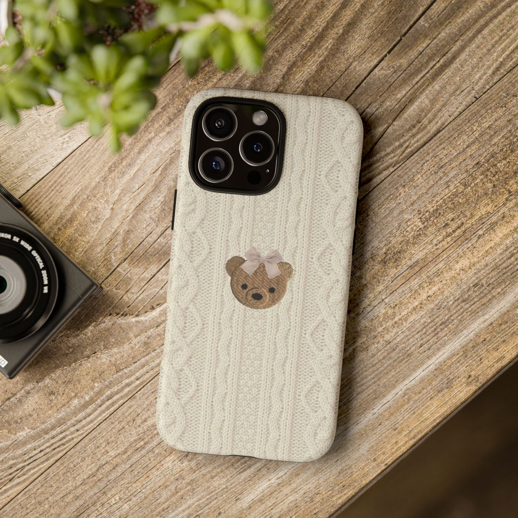 Knitted Teddy Bear Case