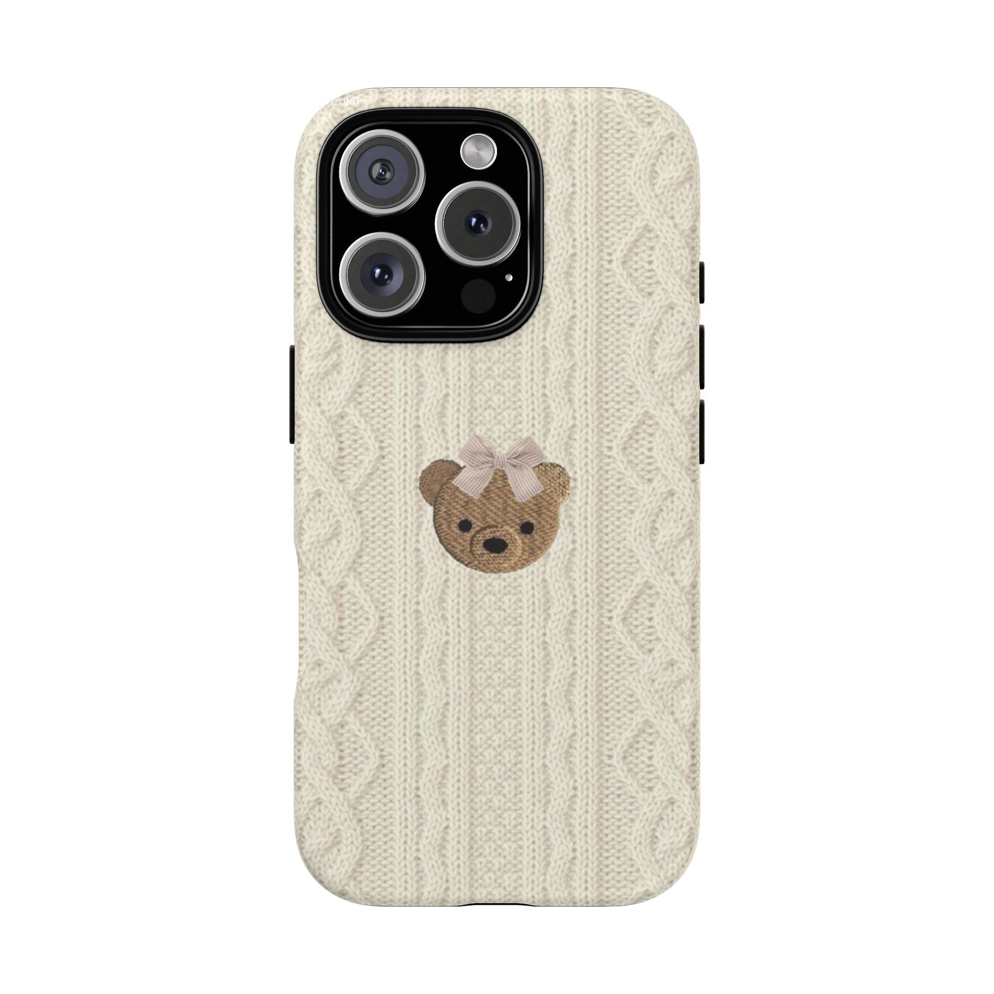 Knitted Teddy Bear Case