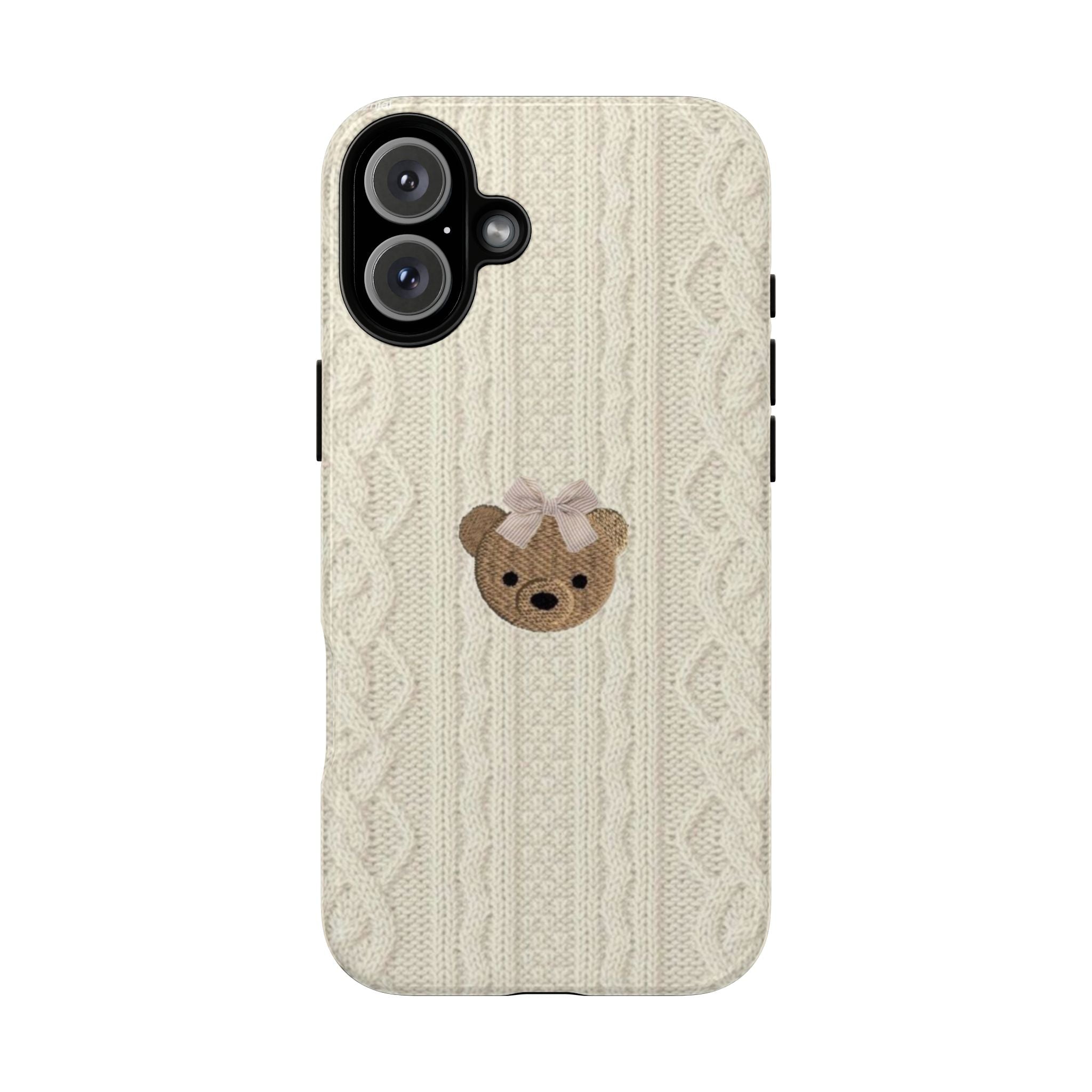 Knitted Teddy Bear Case