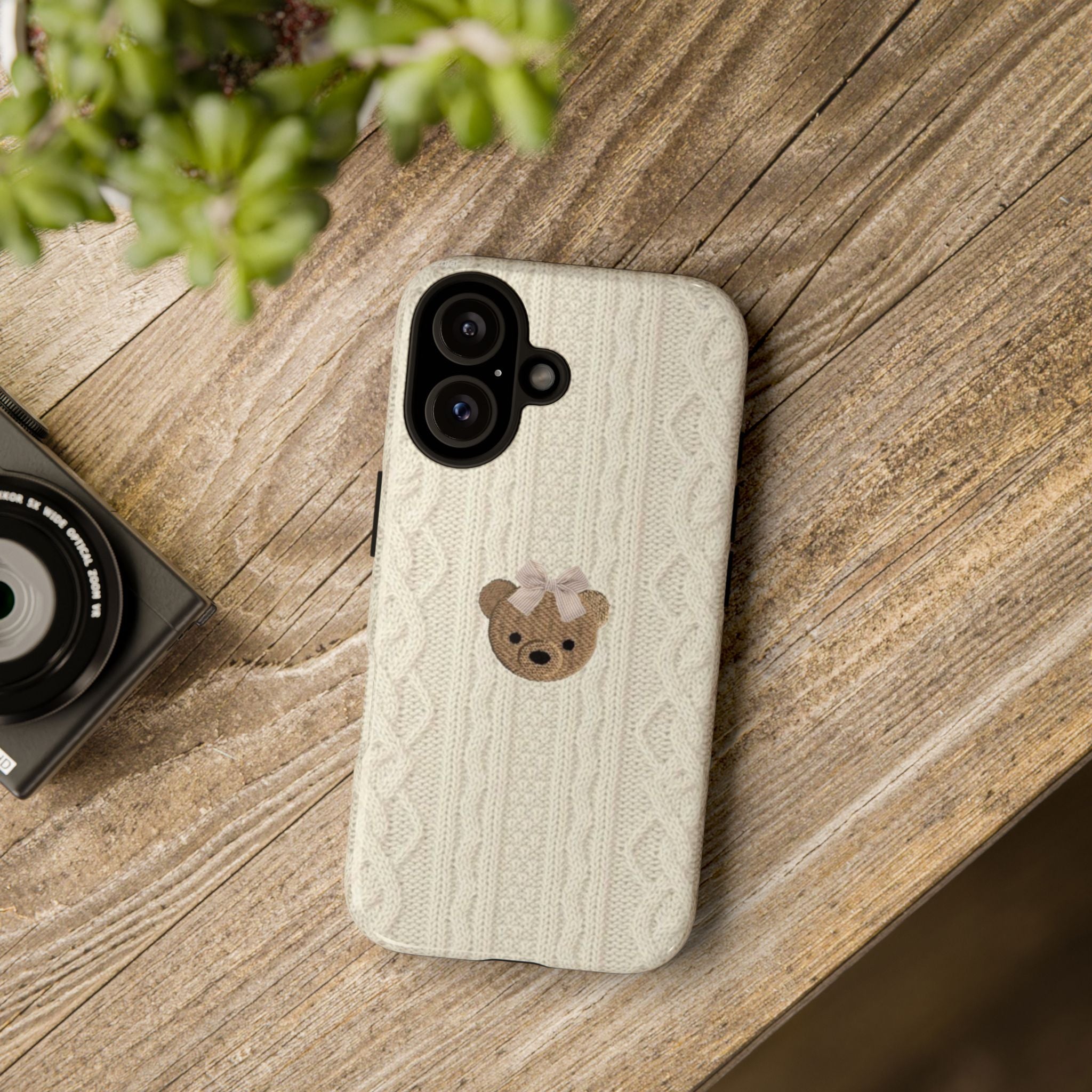 Knitted Teddy Bear Case