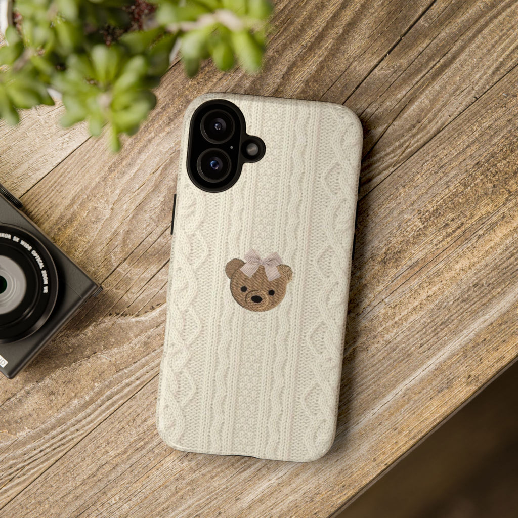Knitted Teddy Bear Case