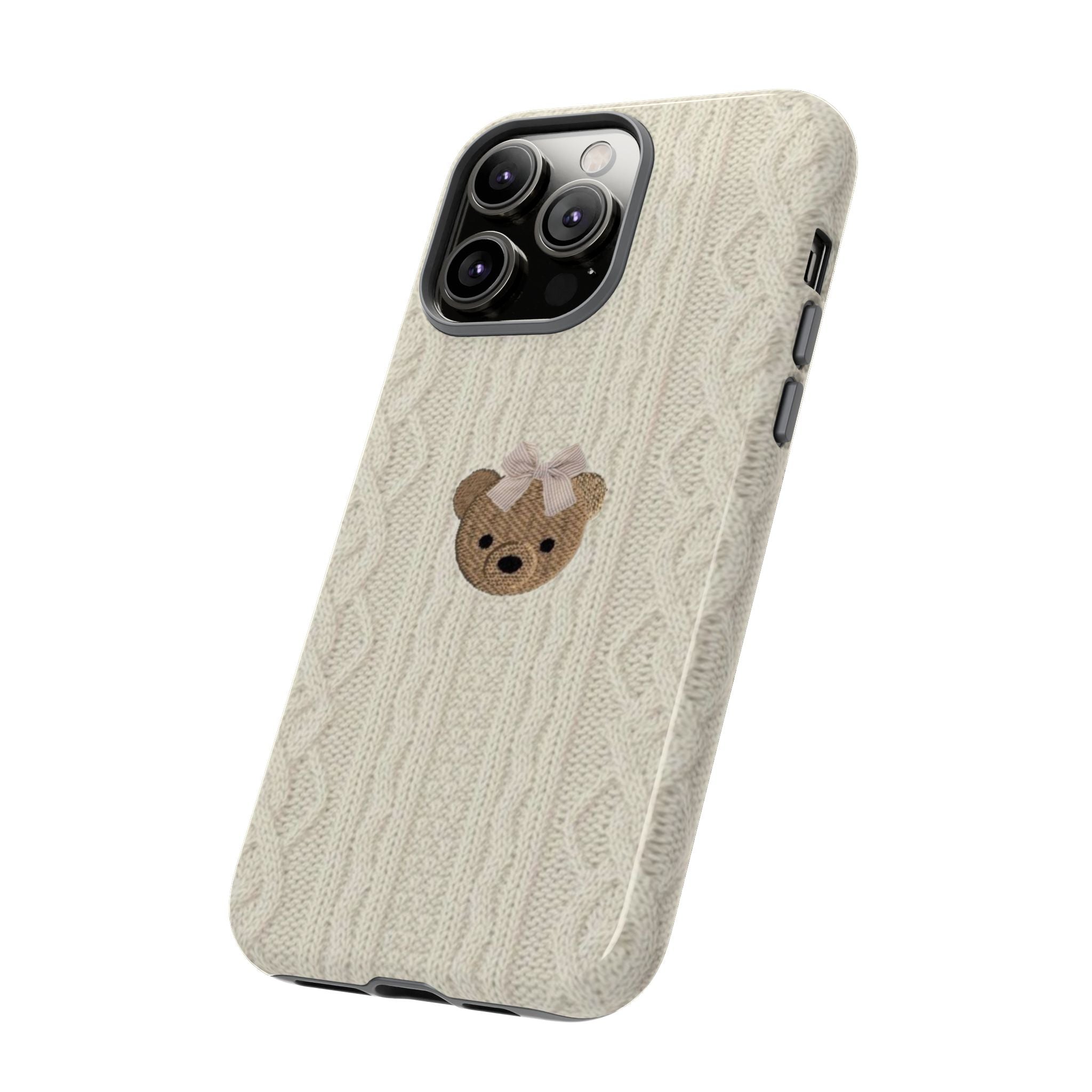 Knitted Teddy Bear Case