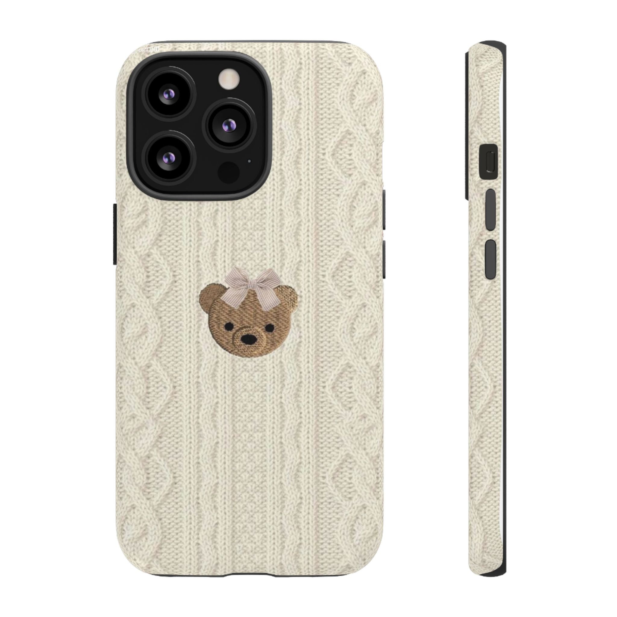 Knitted Teddy Bear Case