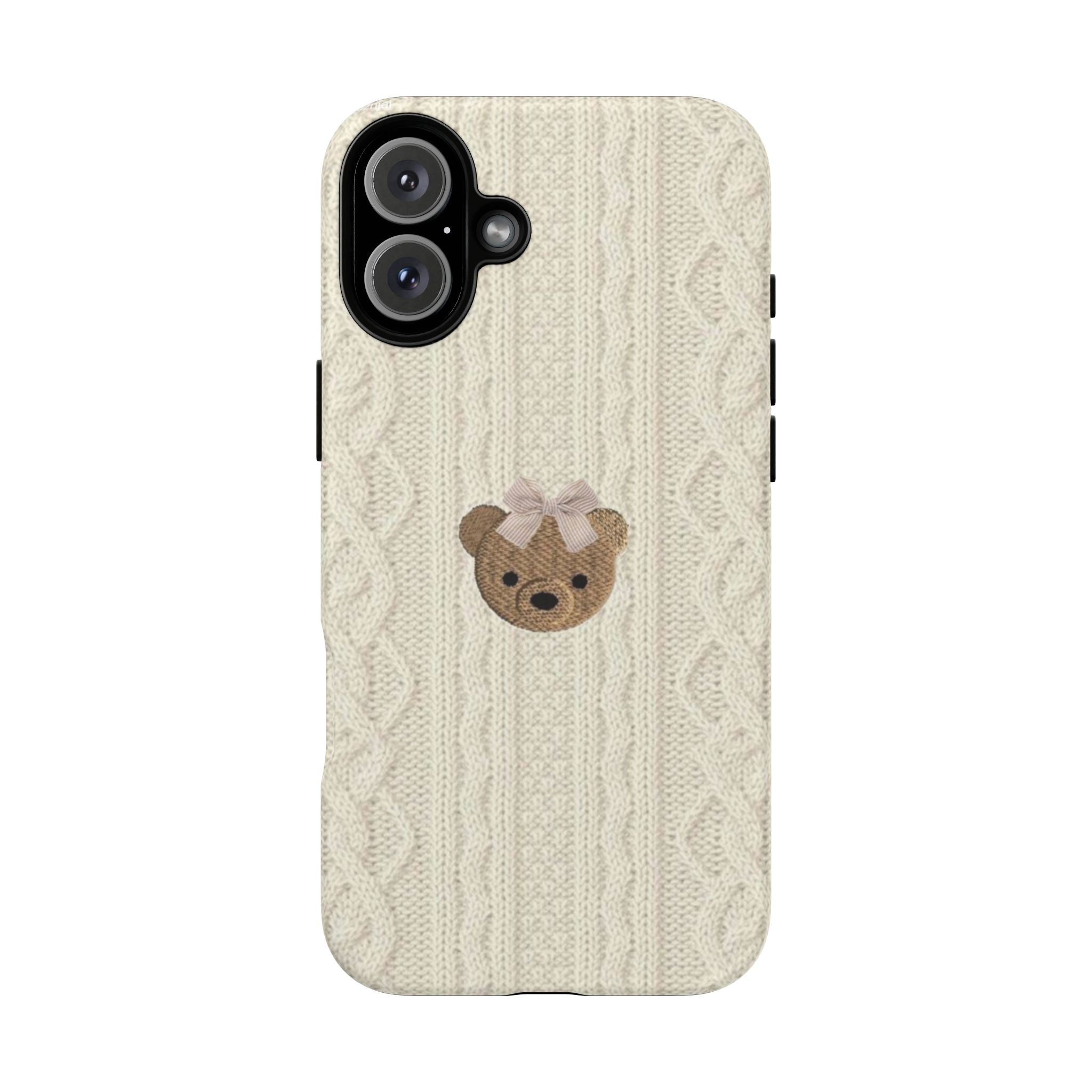 Knitted Teddy Bear Case