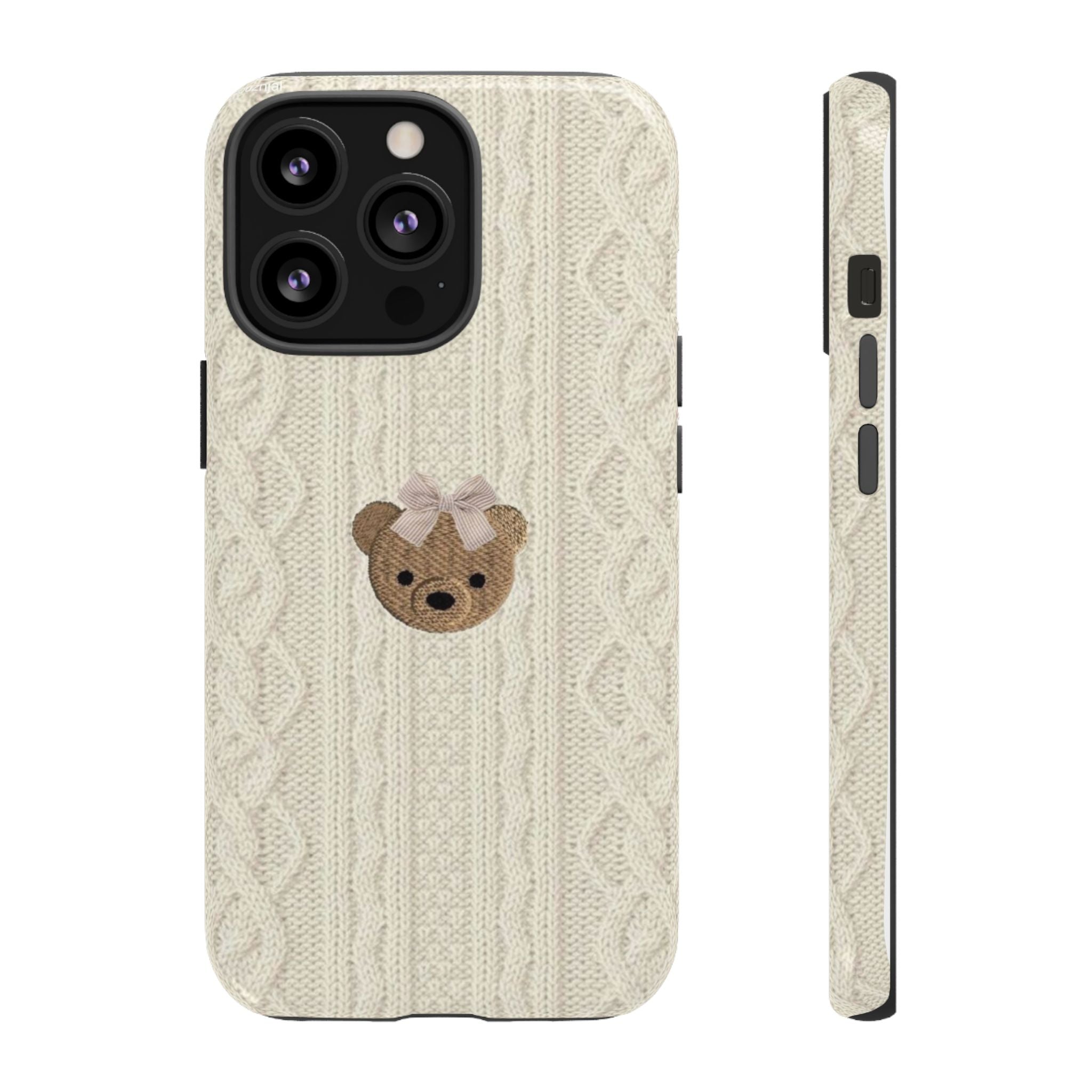 Knitted Teddy Bear Case